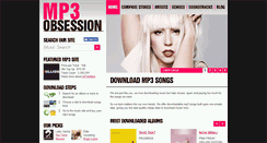 Desktop Screenshot of mp3obsession.com